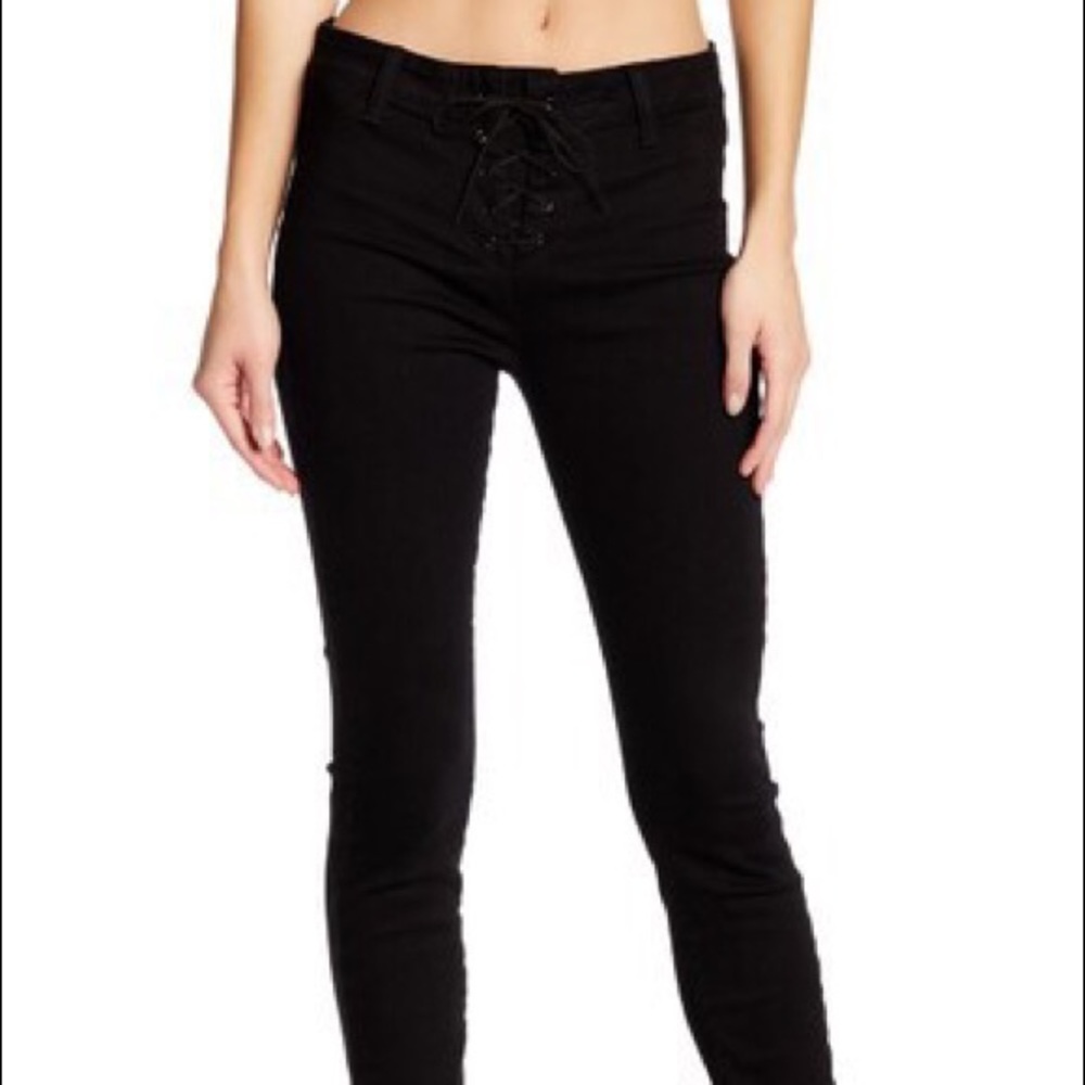 Genetic LA Laceup skinny jeans